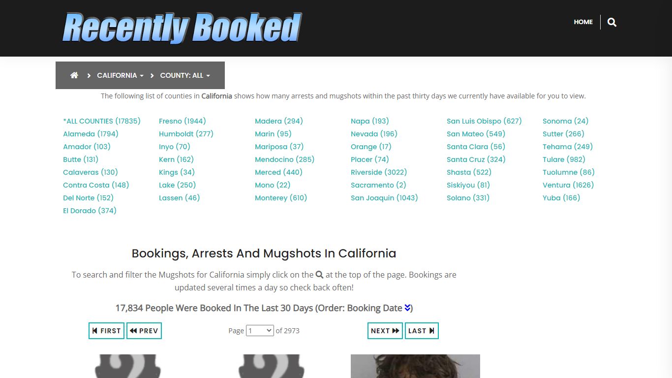 Bookings, Arrests and Mugshots in Del Norte County, California