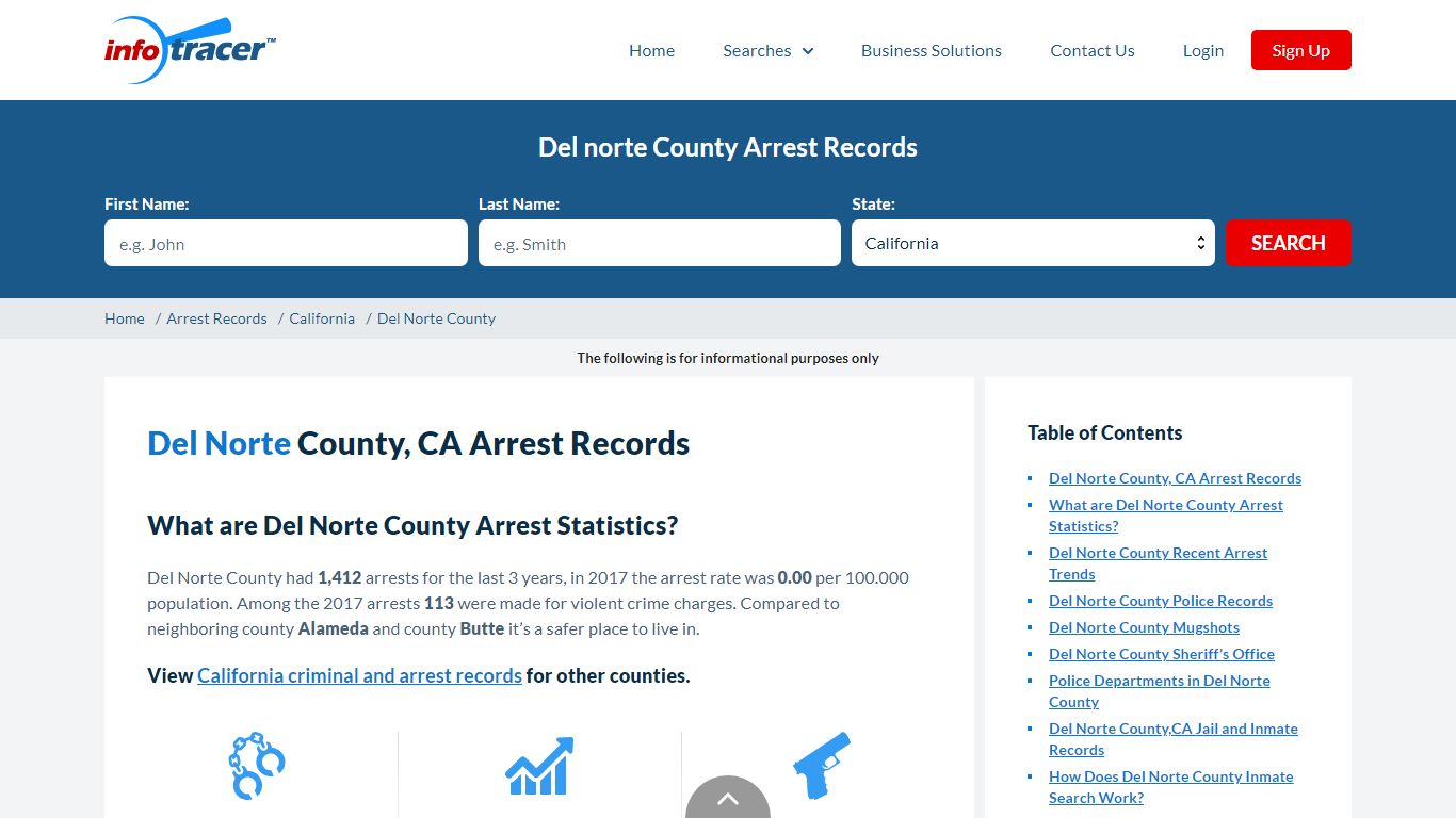 Del Norte County, CA Arrests, Mugshots & Jail Records - InfoTracer